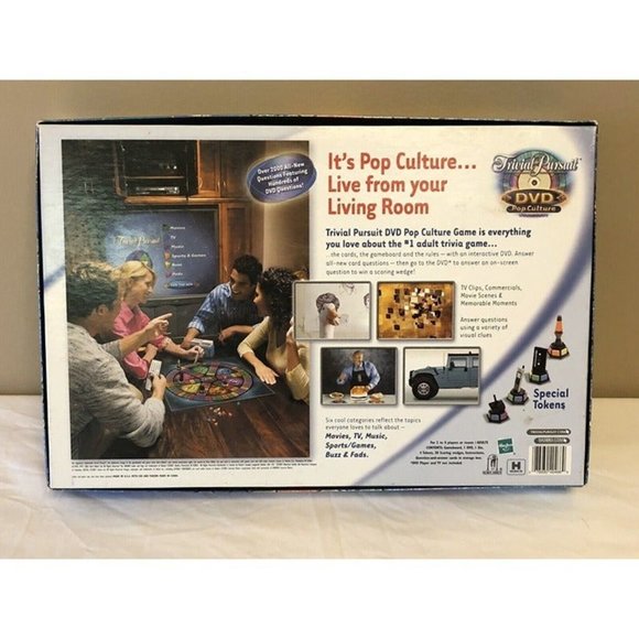 TRIVIAL PURSUIT BOARD GAME DVD POP CULTURE TRIVIA 2003 VERSION #1 TRIVIA GAME! - Picture 9 of 9